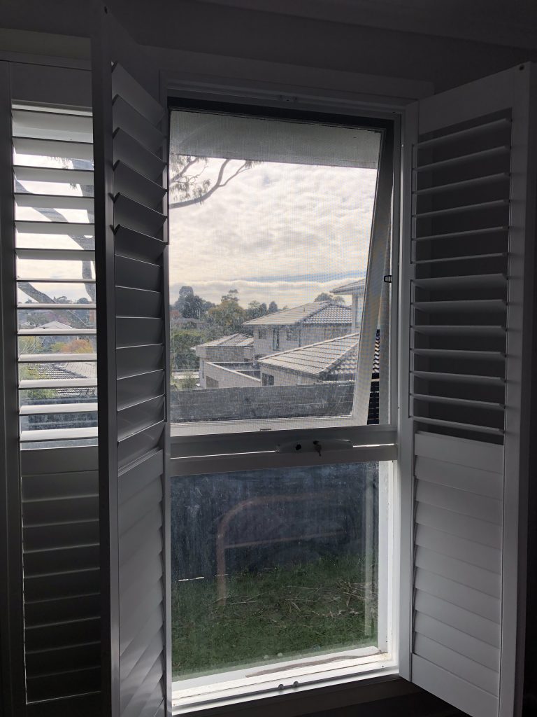 Bedroom Plantation shutters